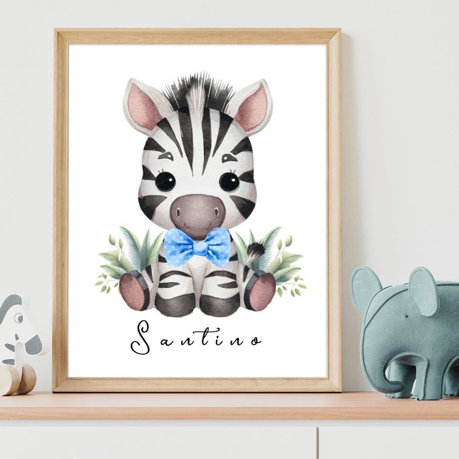 Zebra Safari Nursery Poster – Jungle Wall Art for  (Creator Uploaded)