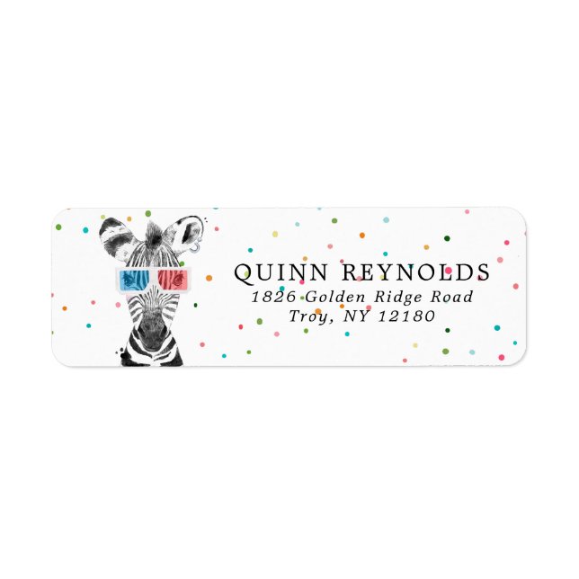 Zebra Safari | Return Address Label (Front)