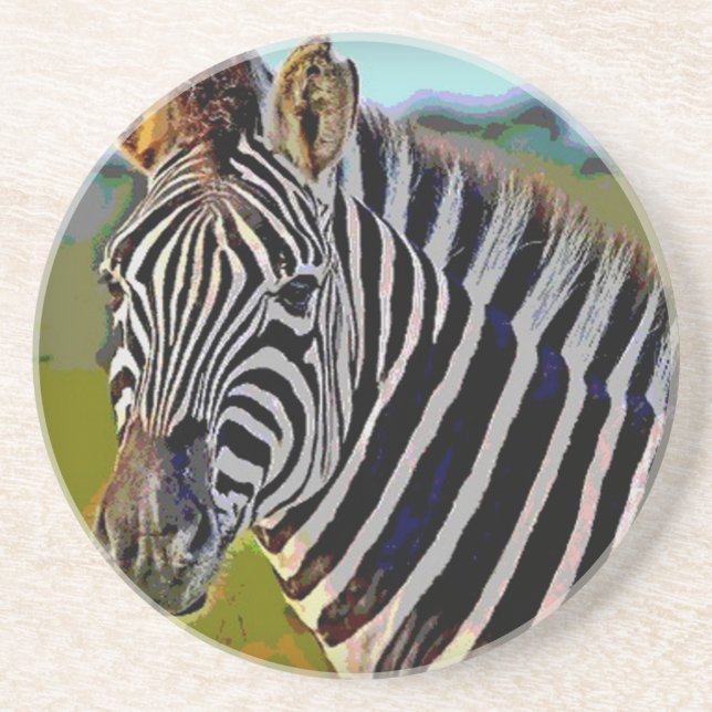 zebra sandstone coaster (Front)