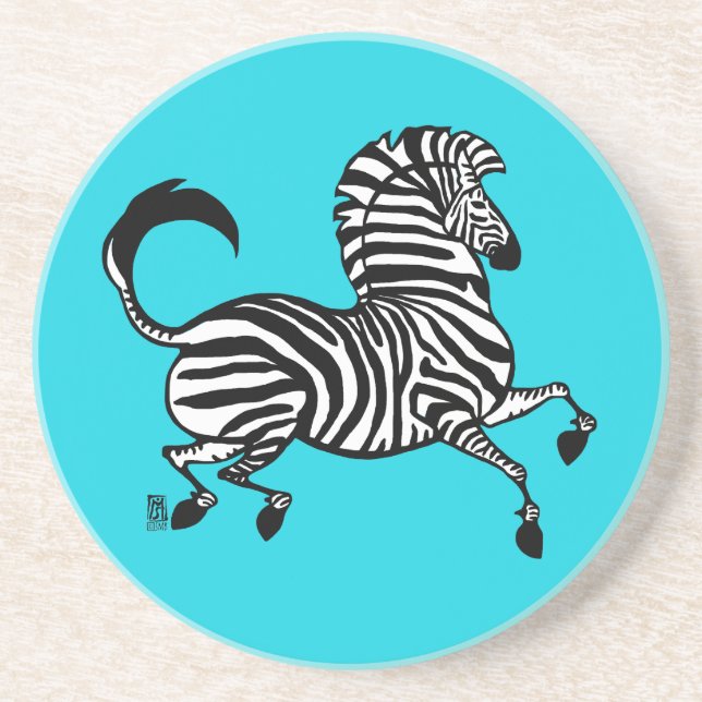 Zebra Sandstone Coaster (Front)