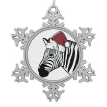 Zebra Santa Decoration