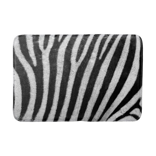 Zebra seamless pattern bath mat