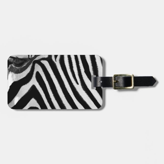 Zebra,Seeking_Luggage Tag (Front Horizontal)