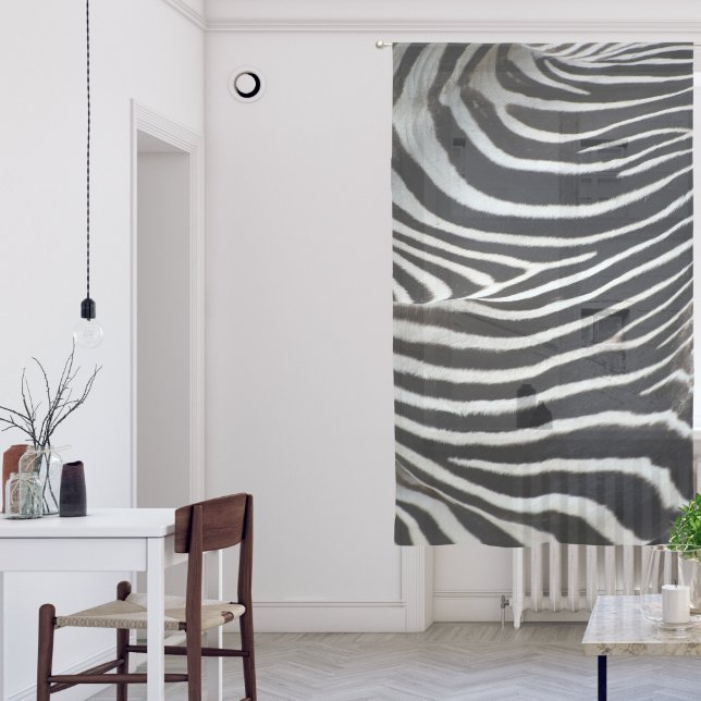 Zebra Sheer Curtains (Living Room)