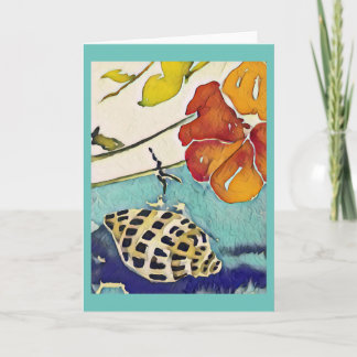 Zebra Shell Greeting Card