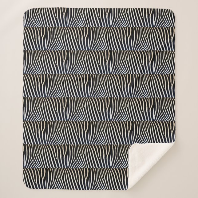 Zebra Sherpa blanket (Front)
