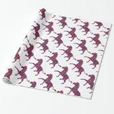 Hot Pink Zebra Animal Print Wrapping Paper