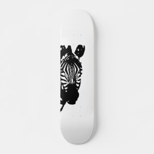 zebra skateboard deck
