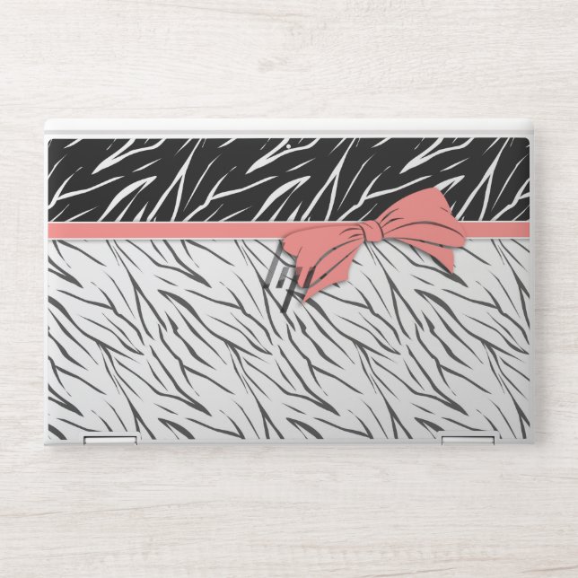 Zebra skin black white tiger leather stripes pink  (Front)