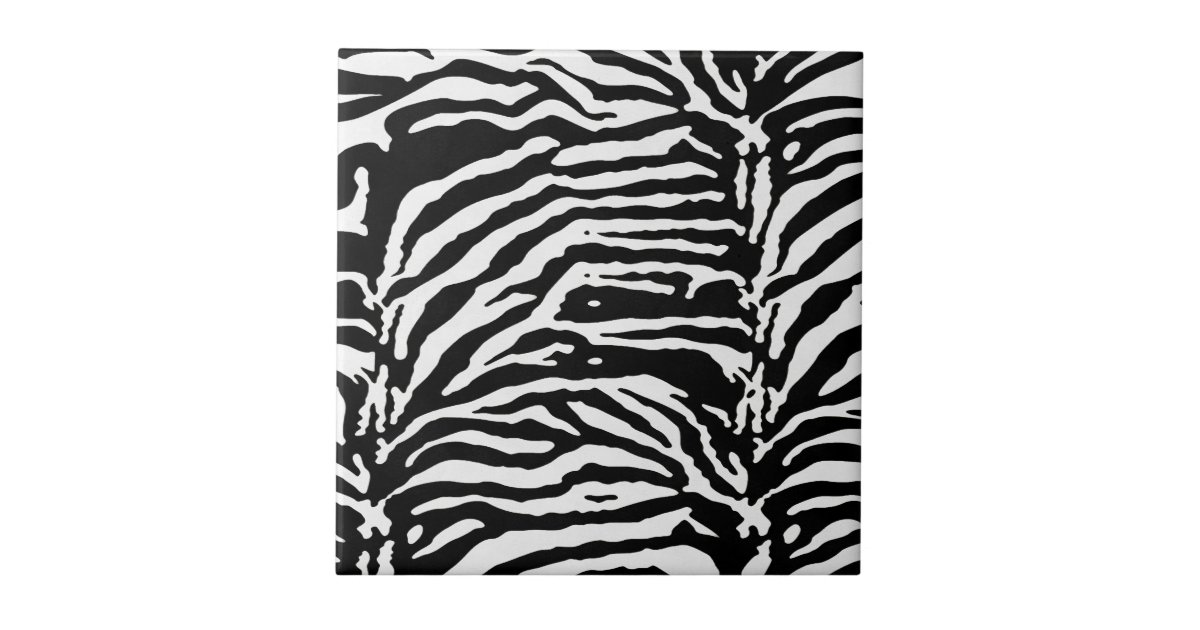Zebra Skin Camouflage Pattern Ceramic Tile | Zazzle
