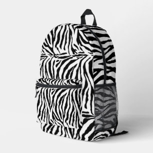 Zebra Skin Camouflage Printed Backpack