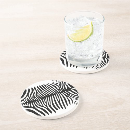 Zebra Skin Drink Coaster