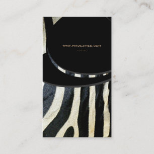 Zebra skin, life animal business cards