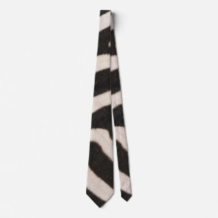 ZEBRA SKIN NECK TIE