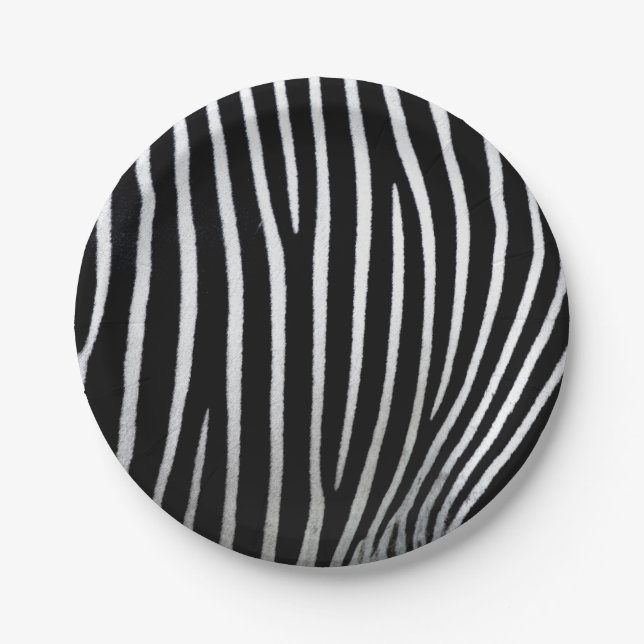 Zebra Skin Paper Plates (Front)