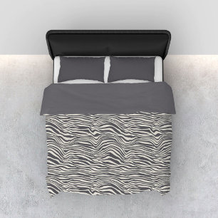 Zebra Skin Pattern Bed Duvet Cover