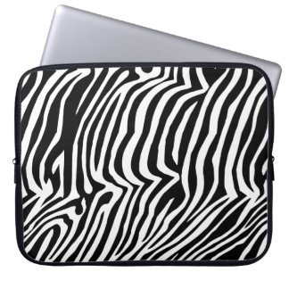 Zebra skin pattern laptop sleeve