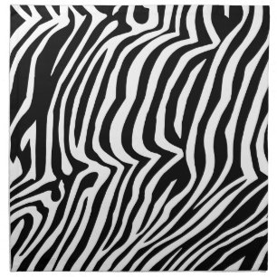 Zebra skin pattern napkin