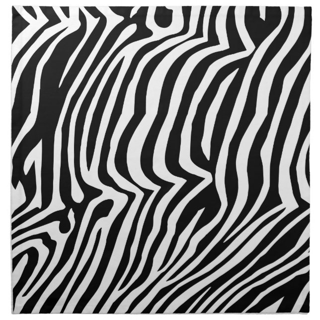 Zebra skin pattern napkin (Front)