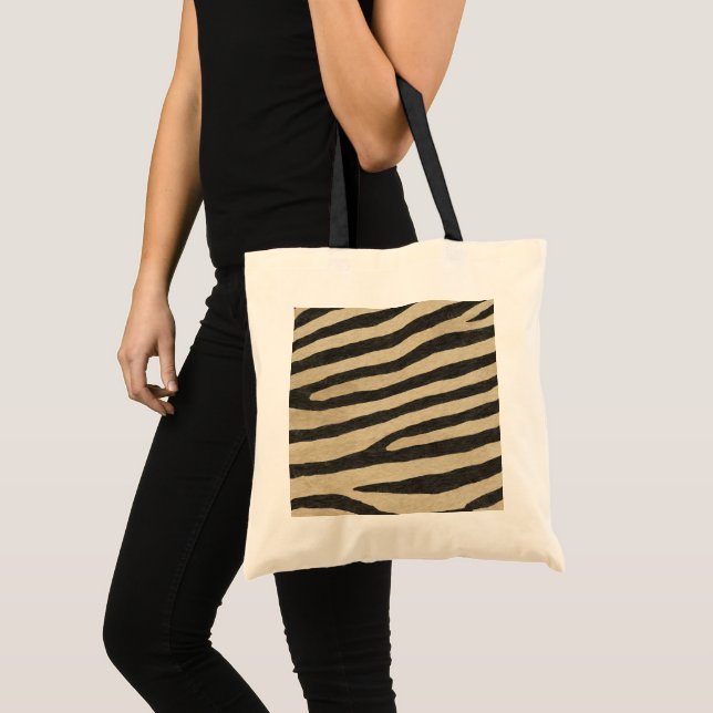 Zebra Skin Pattern Tote Bag (Front (Product))