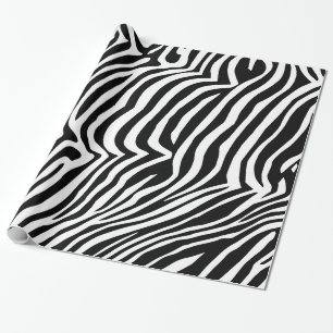 Zebra skin pattern wrapping paper