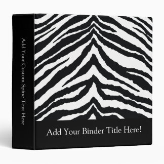 Zebra Skin Print 3 Ring Binder