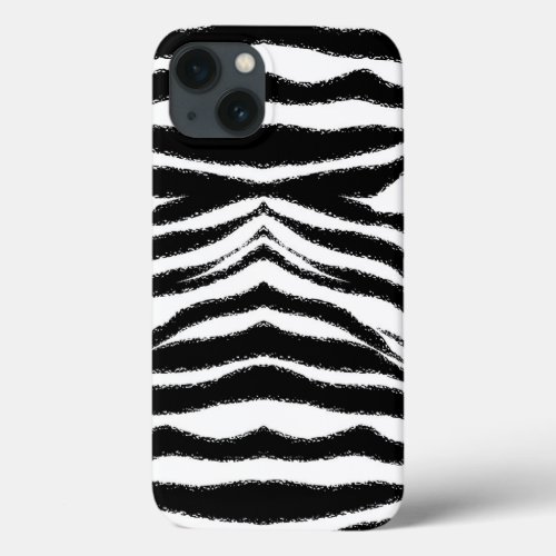 Zebra Skin Print iPhone 13 Case