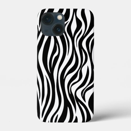 Zebra Skin Print iPhone 13 Mini Case