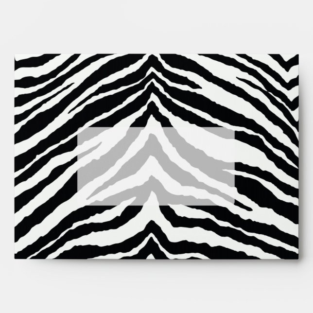 Zebra Skin Print Envelope (Front)