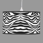 Zebra Skin Print Hanging Lamp