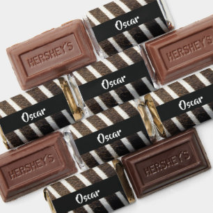 Zebra skin print hershey's miniatures
