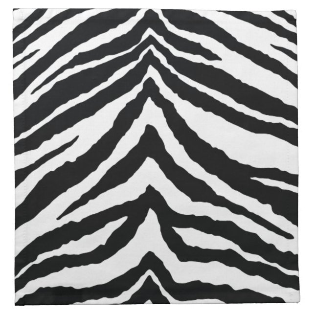 Zebra Skin Print Napkin (Front)