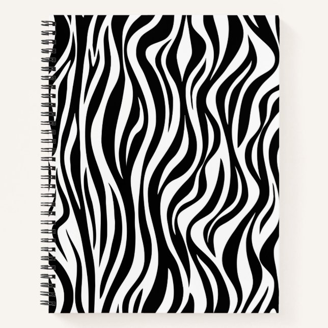 Zebra Skin Print Notebook (Front)