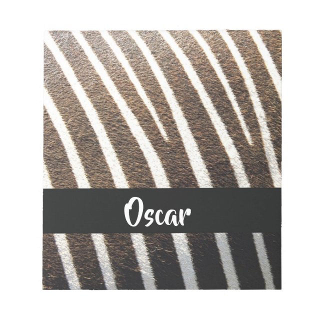 Zebra skin print notepad (Front)