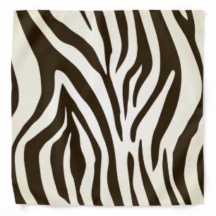 Zebra skin print stripes pattern bandana