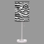 Zebra Skin Print Table Lamp