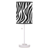 Zebra Skin Print Table Lamp (Right)