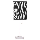 Zebra Skin Print Table Lamp (Left)
