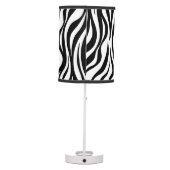 Zebra Skin Print Table Lamp (Back)