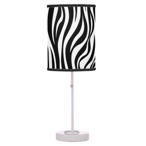 Zebra Skin Print Table Lamp