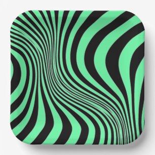 Zebra Skin Print Texture Pattern-88488 Paper Plates