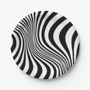 Zebra Skin Print Texture Pattern-88488 Paper Plates