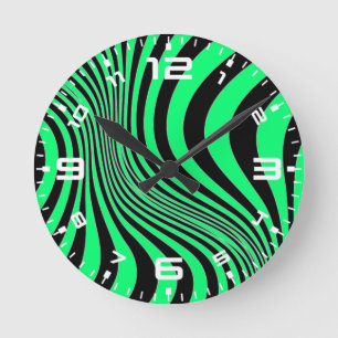 Zebra Skin Print Texture Pattern-88488 Round Clock