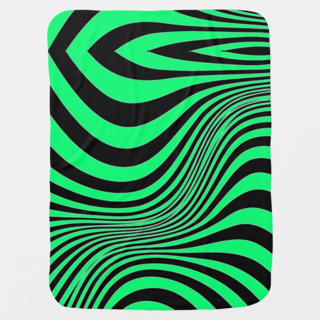 Zebra Skin Print Texture Pattern Baby Blanket (Front)