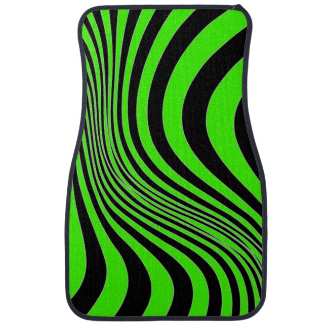 Zebra Skin Print Texture Pattern Car Floor Mat (Front)