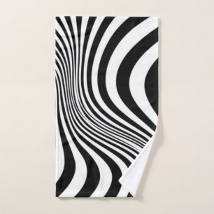 Zebra Skin Print Texture Pattern Hand Towel