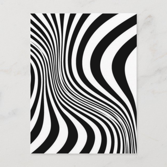 Zebra Skin Print Texture Pattern Postcard (Front)