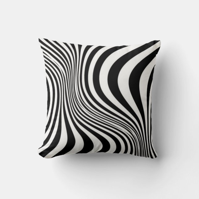 Zebra Skin Print Texture Pattern Throw Pillow (Front)