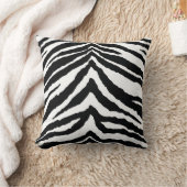 Zebra Skin Print Throw Pillow (Blanket)