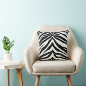 Zebra Skin Print Throw Pillow (Chair)